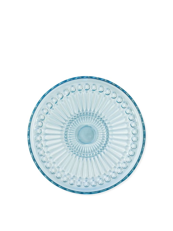Glasteller Alice in pale blue