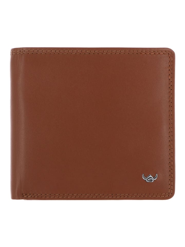 Polo Geldbörse RFID Schutz Leder 11 cm cognac