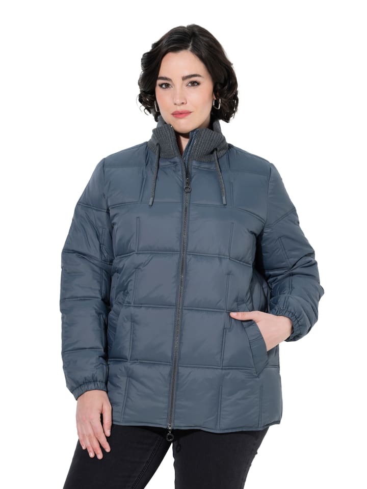 Steppjacke in dunkelgrau