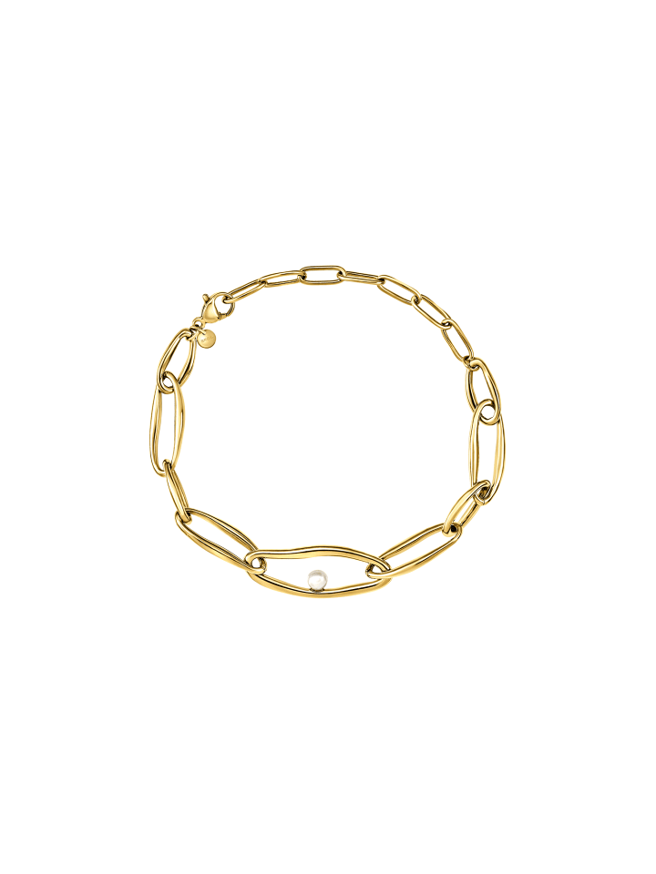 Armband white cave gold