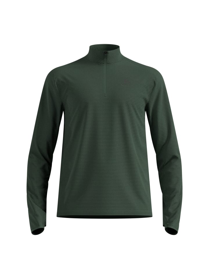 Essential Thermal Half Zip in Grün