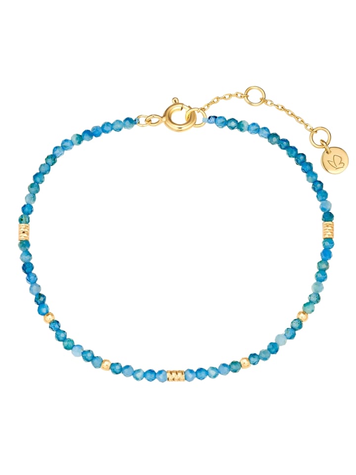 Armband aus Sterling Silber mit Apatit in gelbgold