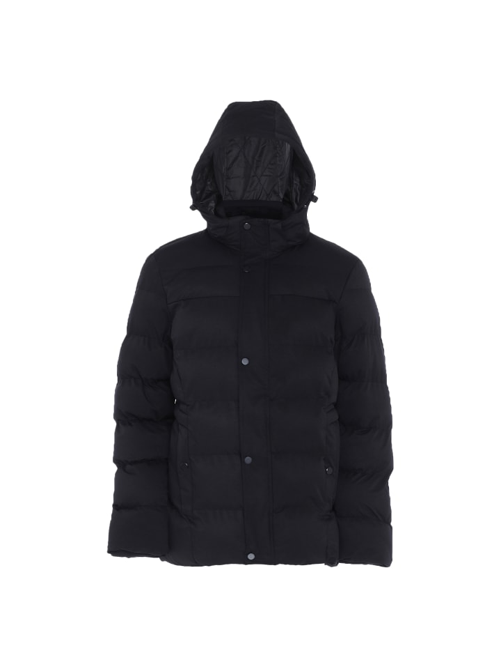 Herren Wattierte Steppjacke in SCHWARZ