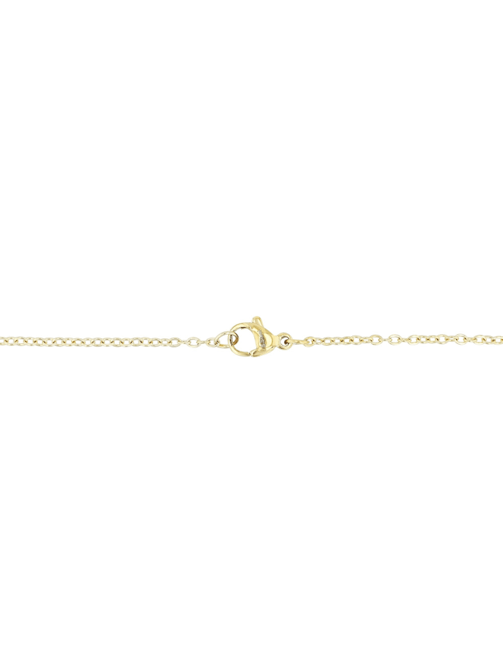 Damen Halskette – Ankerkette aus Edelstahl mit Perlmutt 45 cm in gold