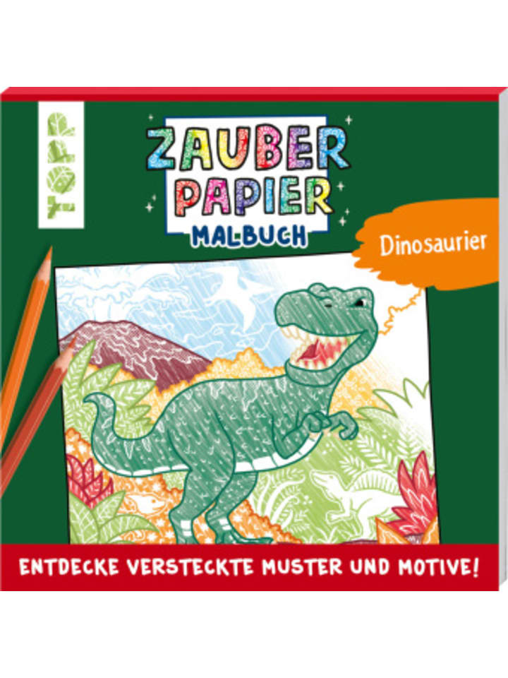 Buch - Zauberpapier Malbuch Dinosaurier