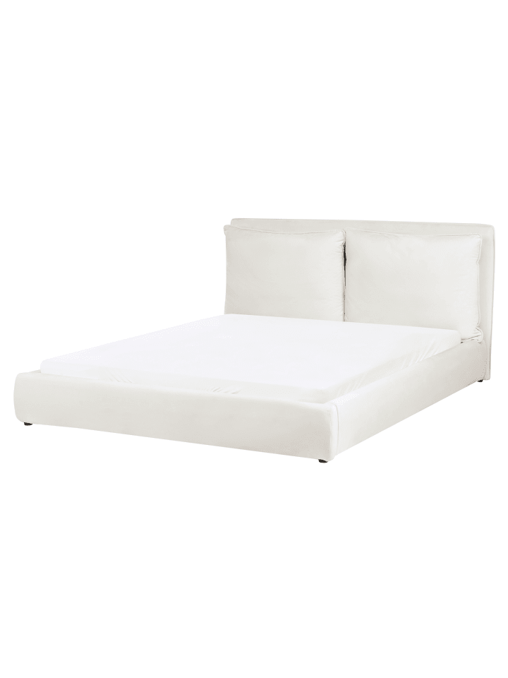 2-tlg Doppelbett BAJONNA in Weiß/Schwarz