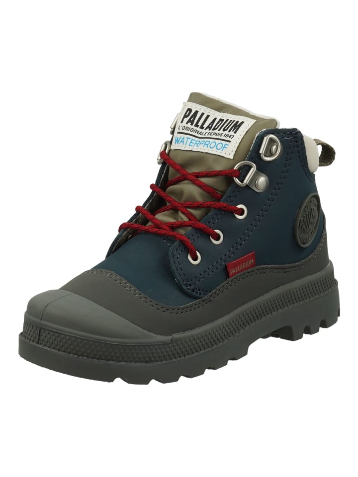 Stiefelette Blau