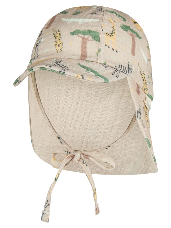 Schirmmütze mit Nackenschutz Safari in beige