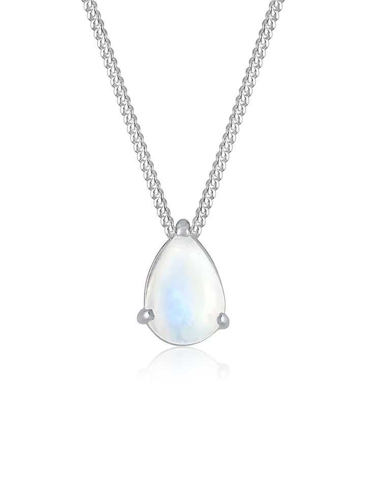 Halskette 925 Sterling Silber Tropfen in Silber