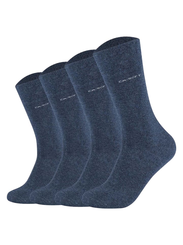 Socken 4er Pack in Blau