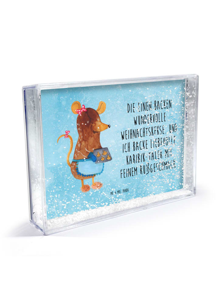 Bilderrahmen Maus Kekse mit Spruch in Eisblau