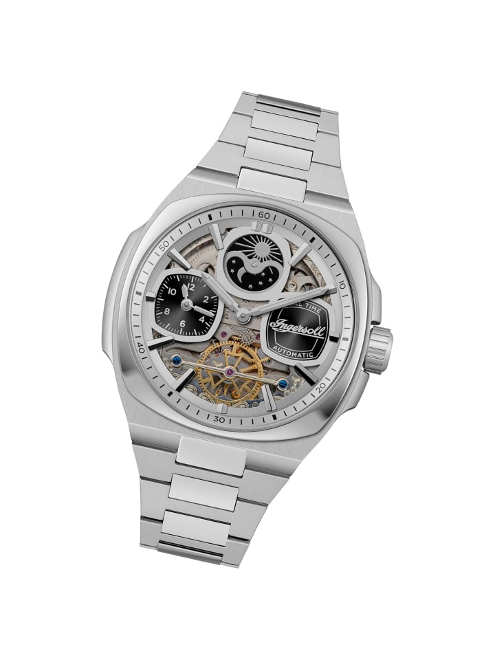 Armbanduhr Ingersoll The Spirit silber extra groß (ca. 47mm)