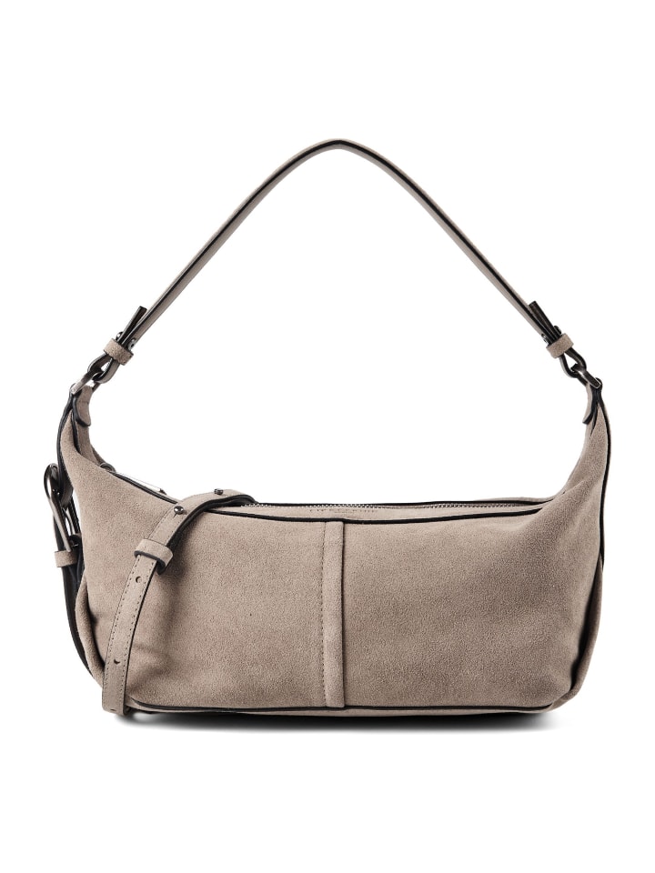 Paris II Schultertasche S Leder 36 cm neutral grey