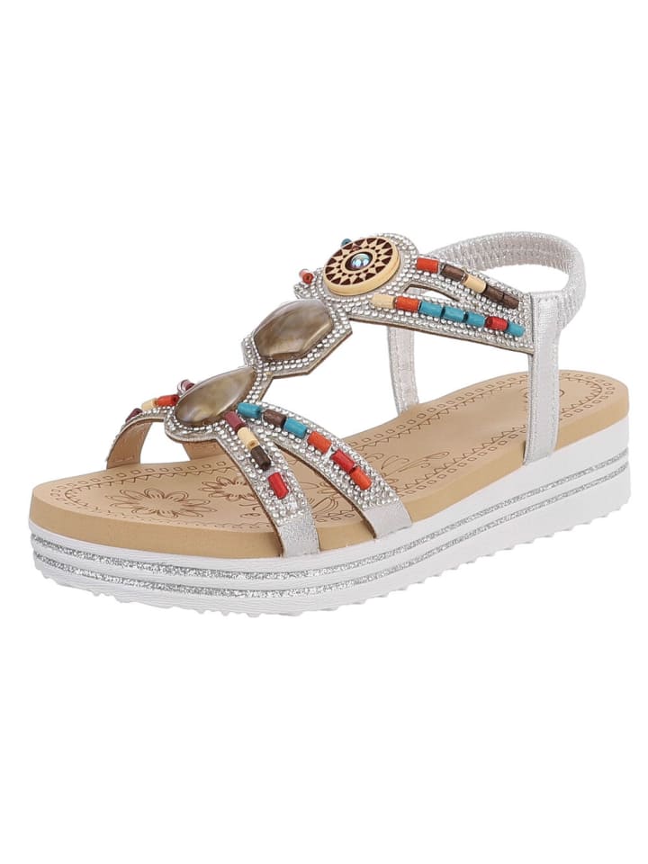 Sandale & Sandalette in Silber