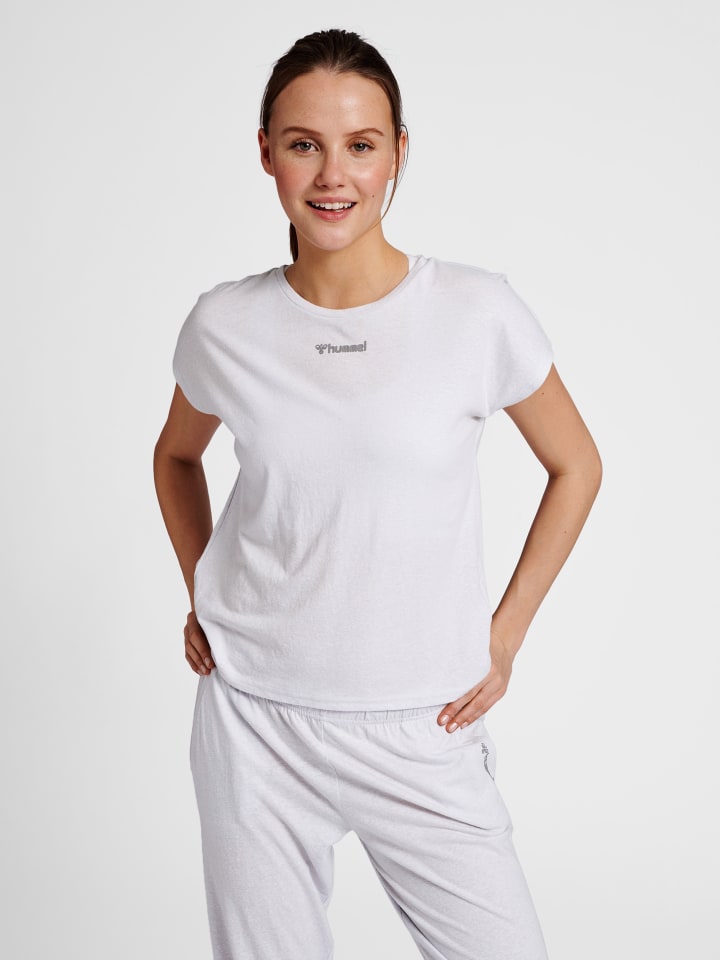 T-Shirt Hmlzandra Damen in LIGHT GREY MELANGE
