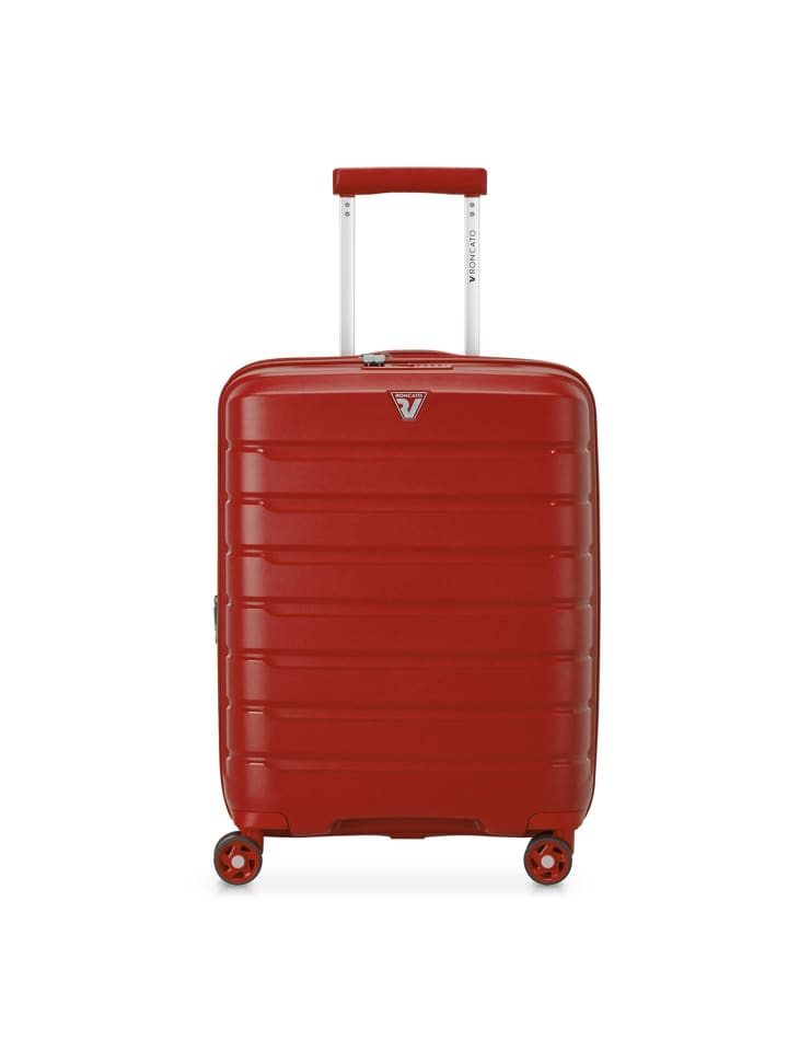 B-Flying Move 4 Rollen Kabinentrolley 55 cm mit Dehnfalte rosso