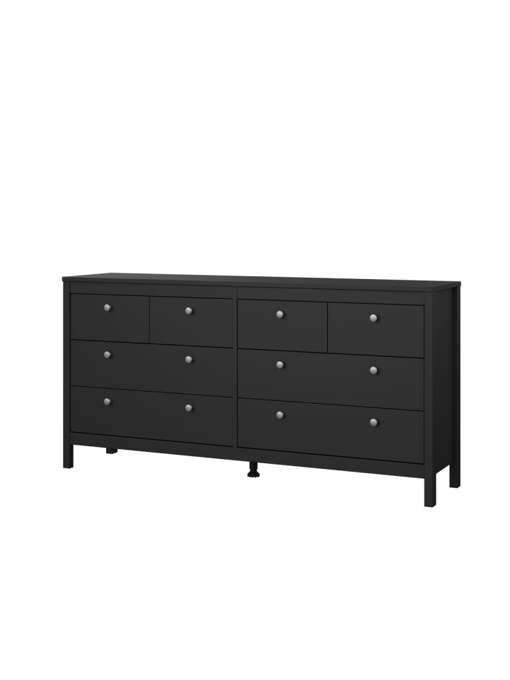 Kommode Madrid Schwarz 160 x 39 cm