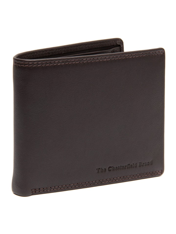 Stephens Geldbörse RFID Schutz Leder 11 cm brown