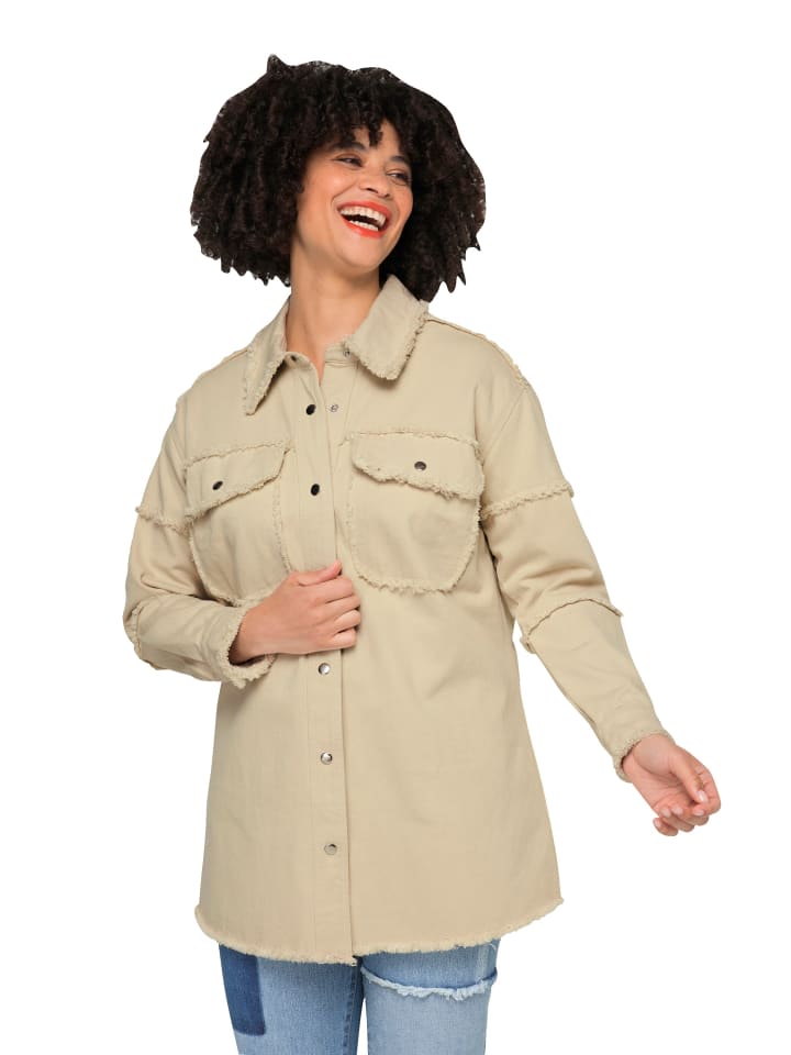 Jacke in sand-beige