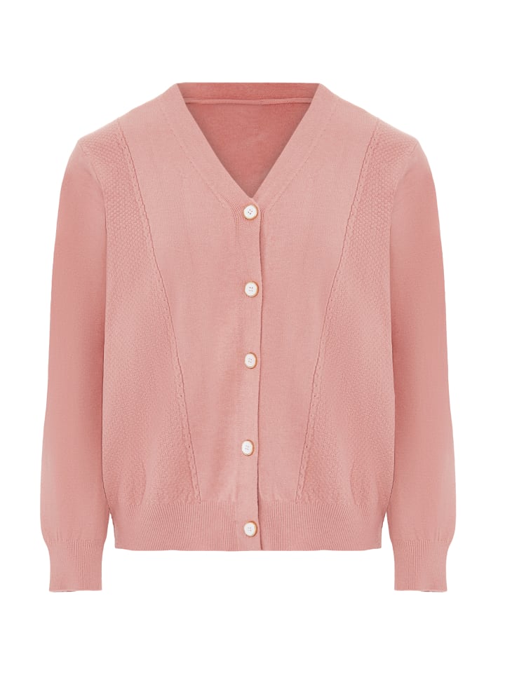 Damen Strickjacke in Rosa
