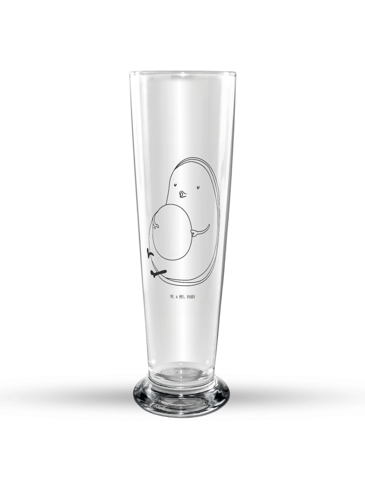 Bierglas Avocado Pfeifen ohne Spruch in Transparent