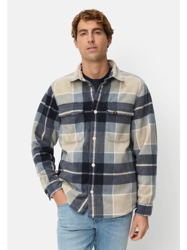 Overshirt mit Taschen in Lyons Blue