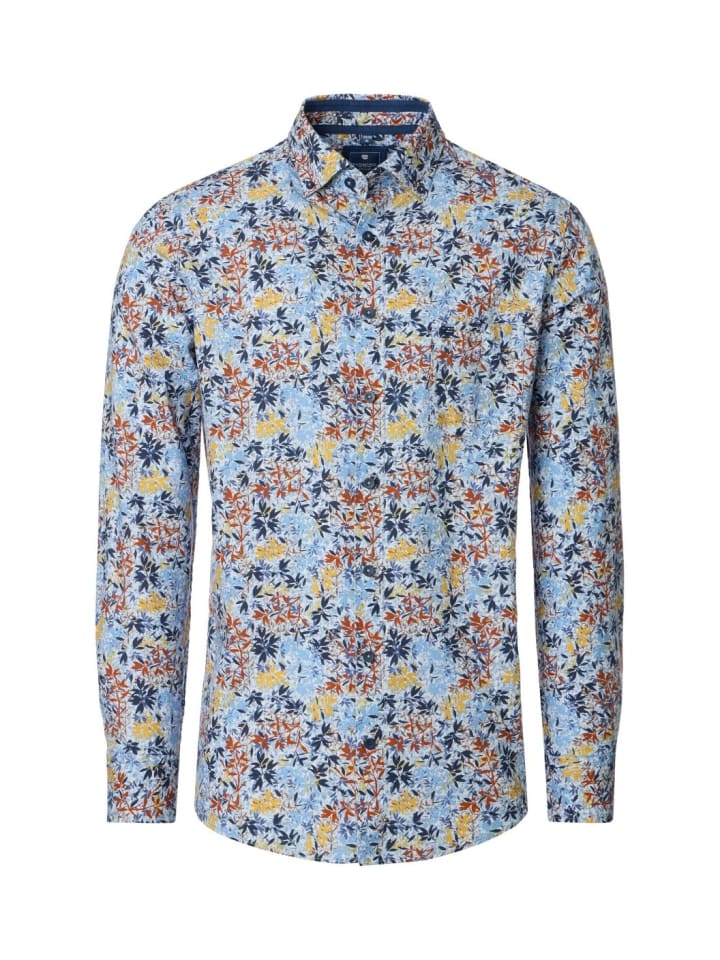 Langarm-Hemd in gold
