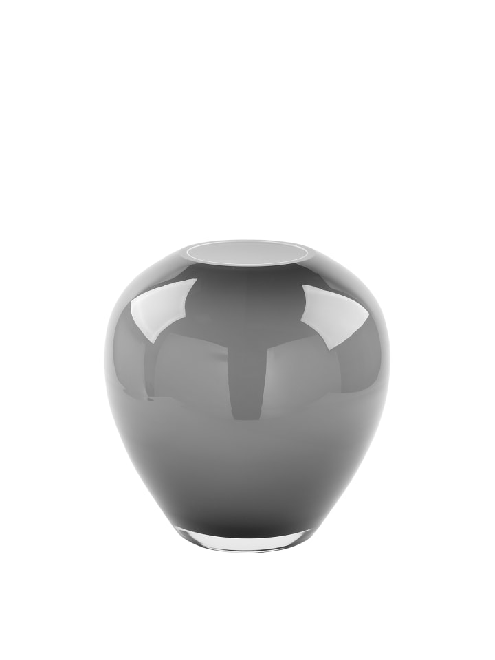 Vase "Losone" in Grau - H. 20 cm - D. 20 cm