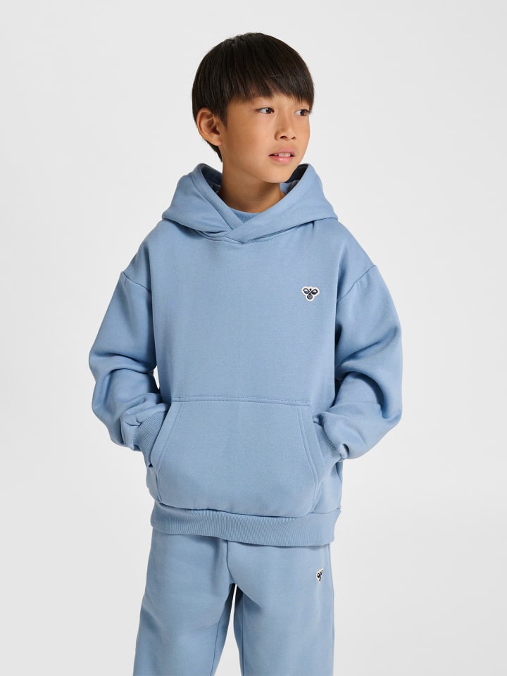 Kapuzenpullover Hmljr Loose Kinder in FADED DENIM