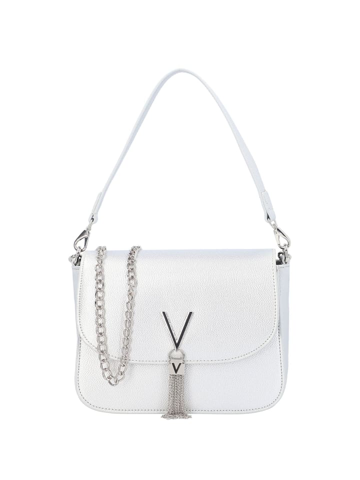 Divina Schultertasche 23 cm argento