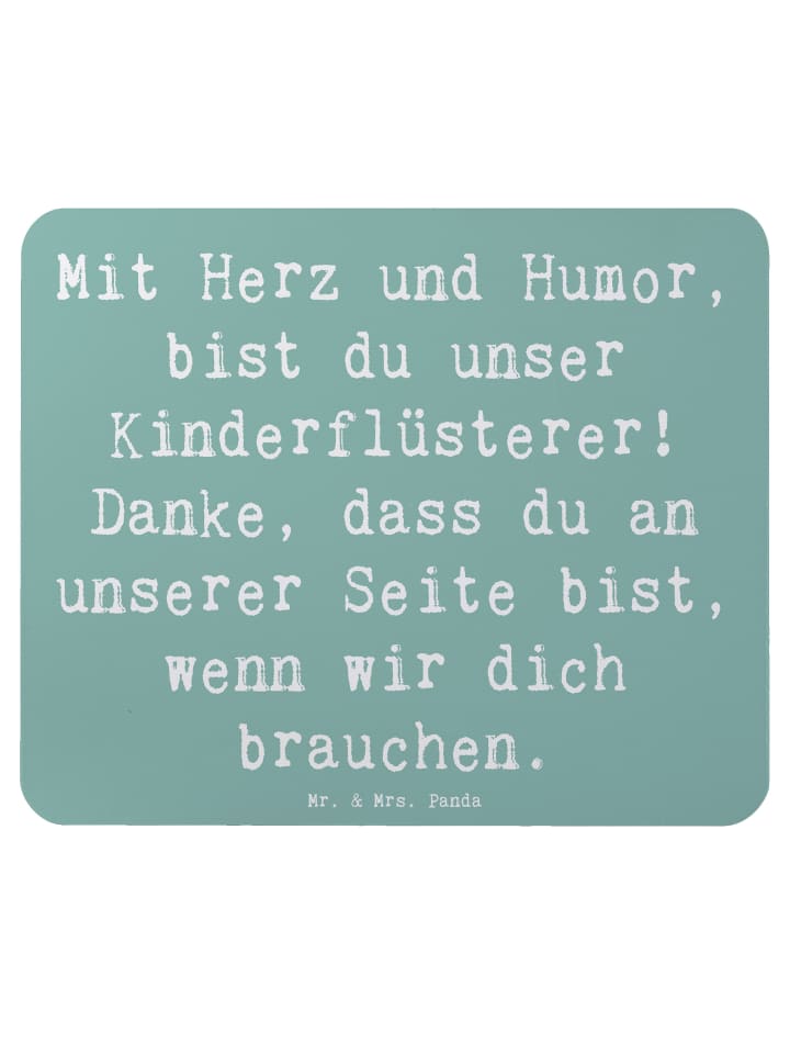 Maus-Pad Spruch Baby-Sitter Engelflüsterer mit ... in Meeresbrise