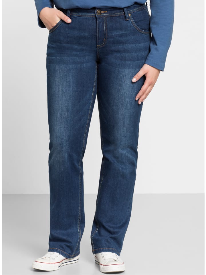 Stretch-Jeans in blue denim