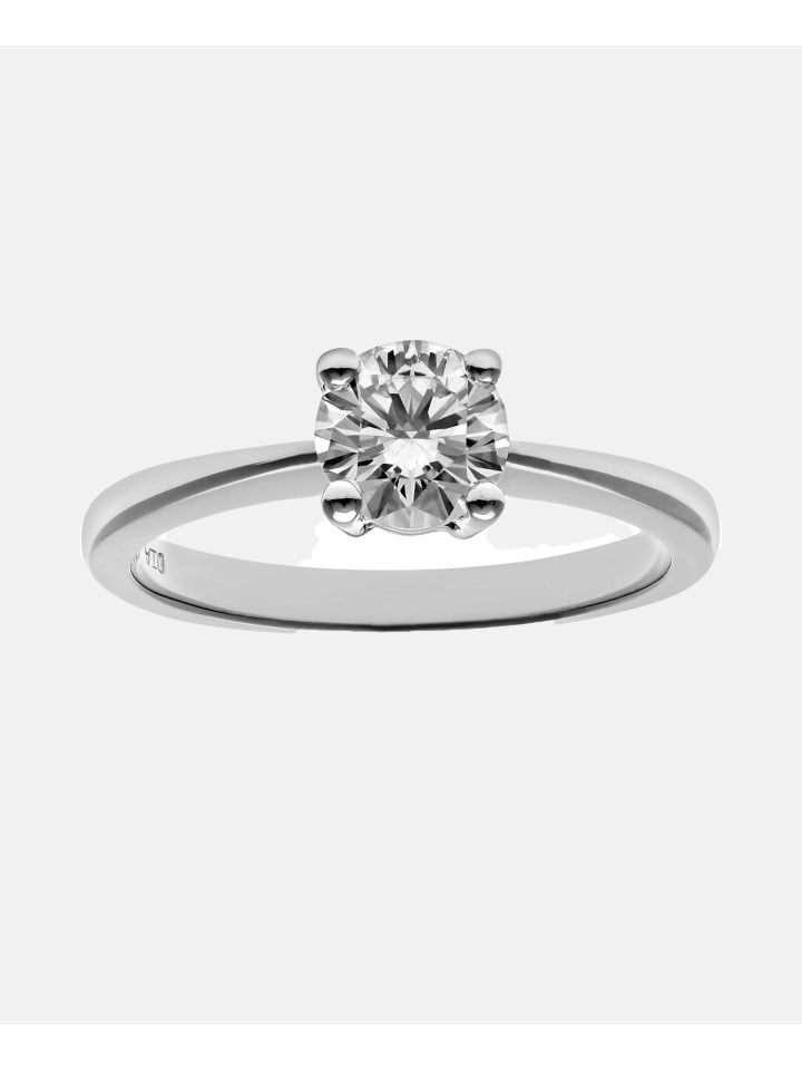Verlobungsring aus 750 Weißgold mit 18 Karat Diamant