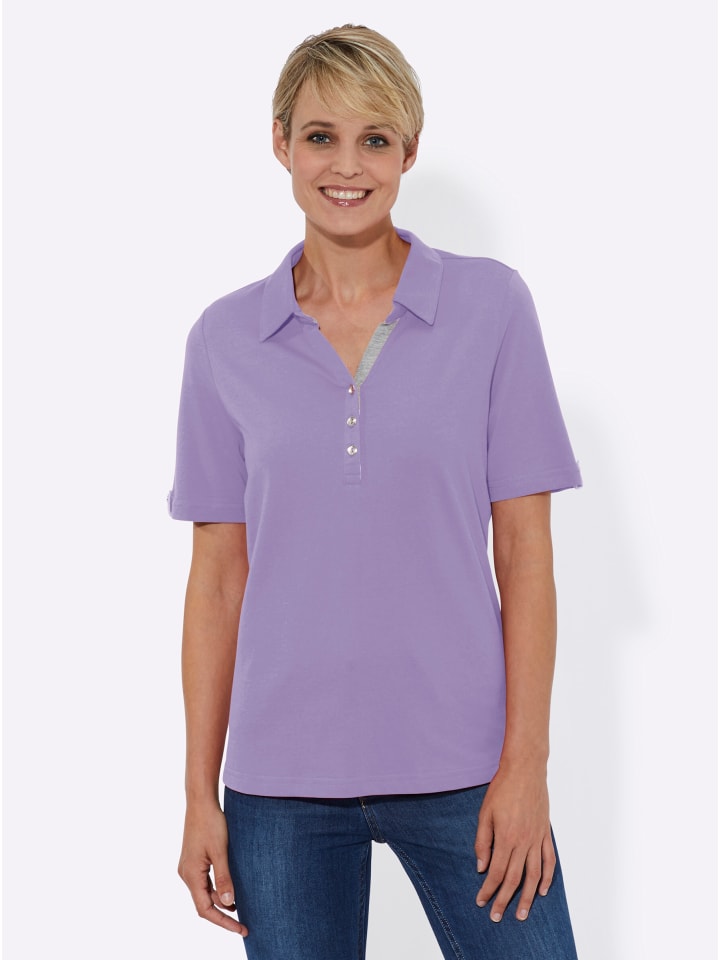 Poloshirt in flieder