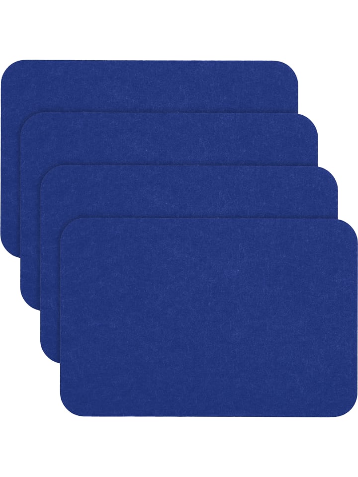 Filz Tischset 4er-Pack Beja in blau