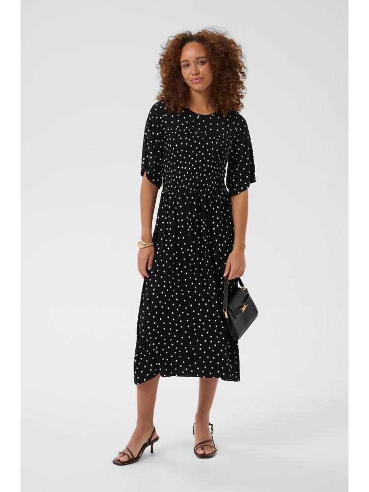 Jerseykleid KAbella Tight fit in Black Deep/Chalk Dot