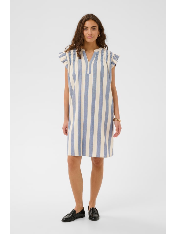 Kleid CUkapina Relaxed fit in Whitecap/Blue Stripe