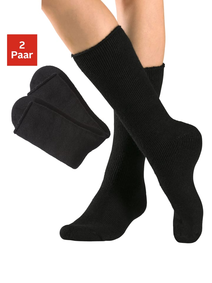 Thermosocken in 2x schwarz