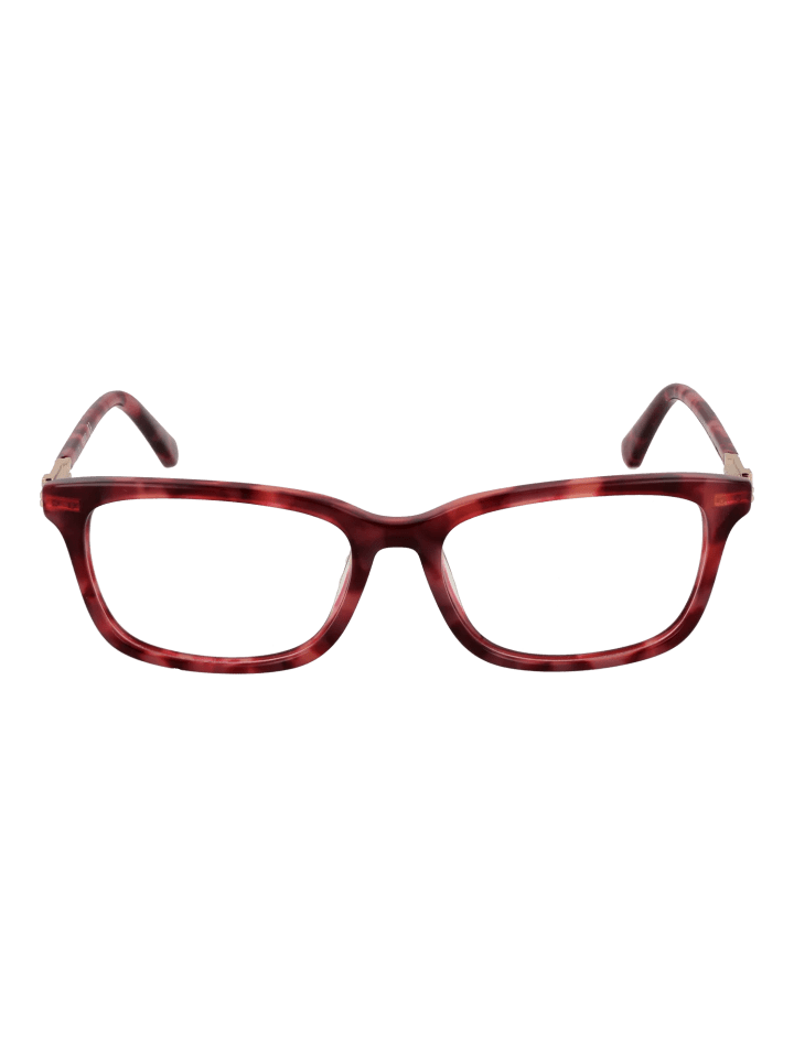 Damen Optische Fassungen Rechteck Rot
