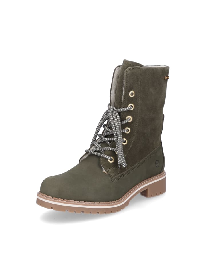 Schnürboot in olive