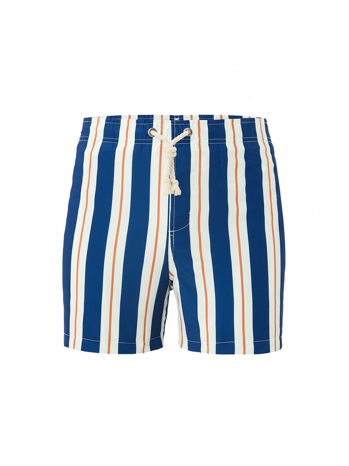 Badeshorts Riccione in Blau-weiss