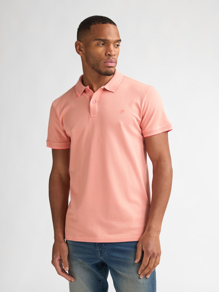 Klassisches Poloshirt Wave in Rot