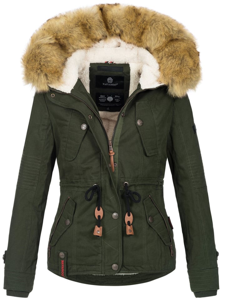 Winterjacke Navahoo Pearl Damen Jacke in Grün