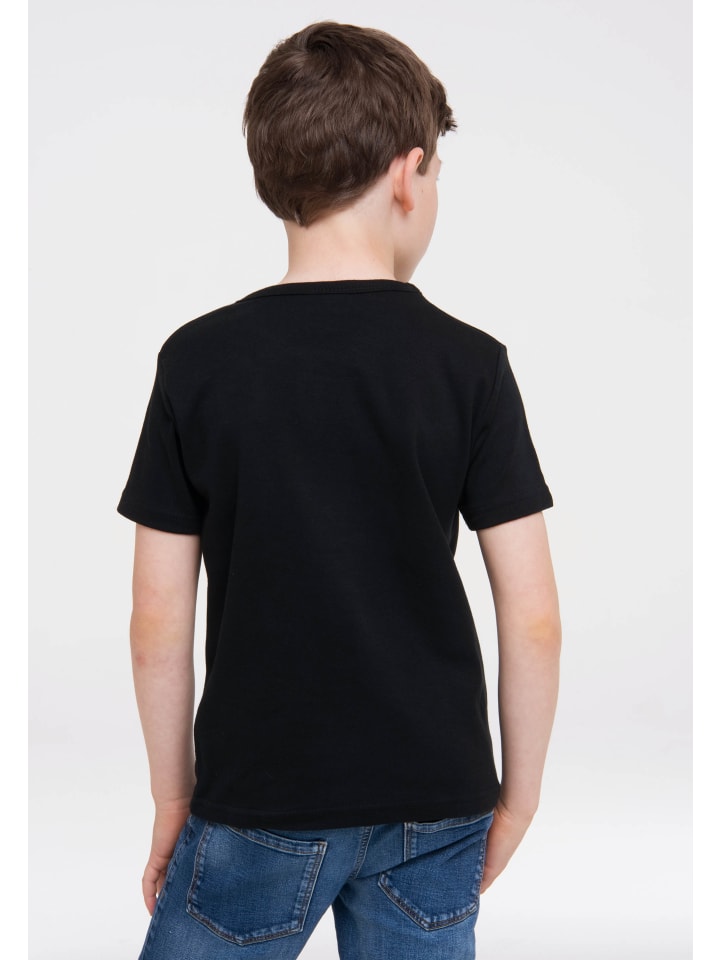 - schwarz T-Shirt günstig | Grimasse limango Logoshirt Asterix kaufen in