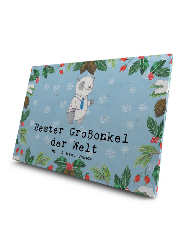 Advents-Teekalender Panda Bester Großonkel der ... in Eisblau