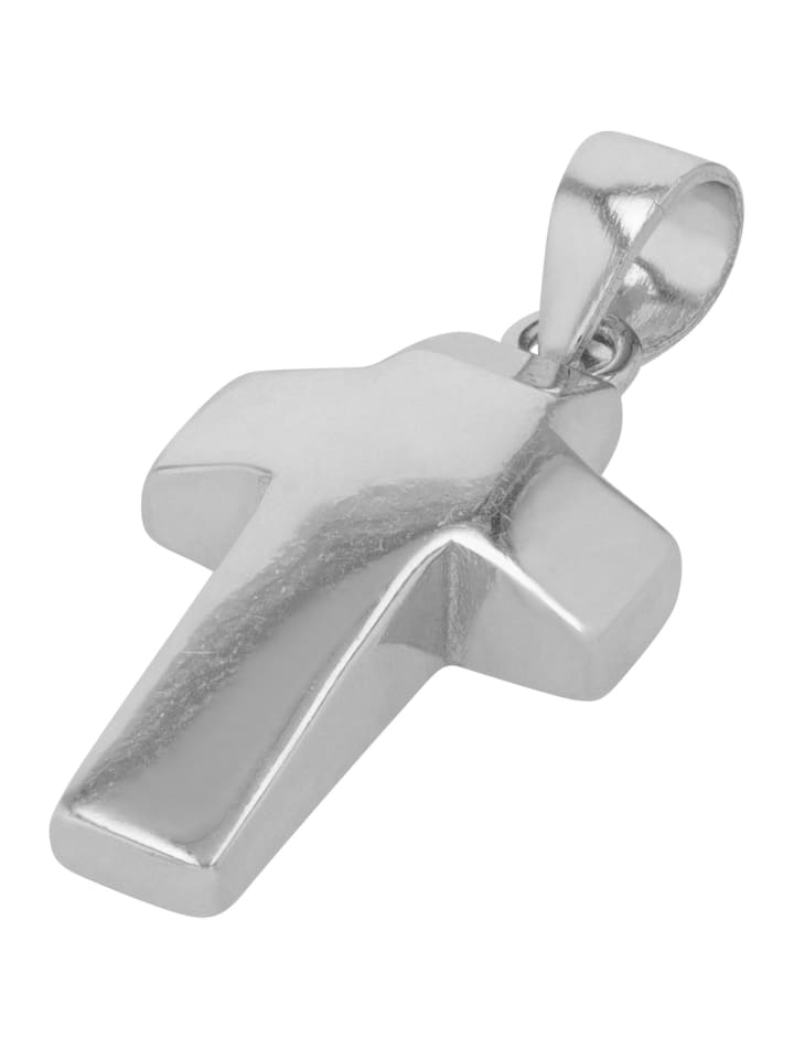 Unisex Anhänger – Kreuz Kreuzanhänger aus 925 Silber in silber