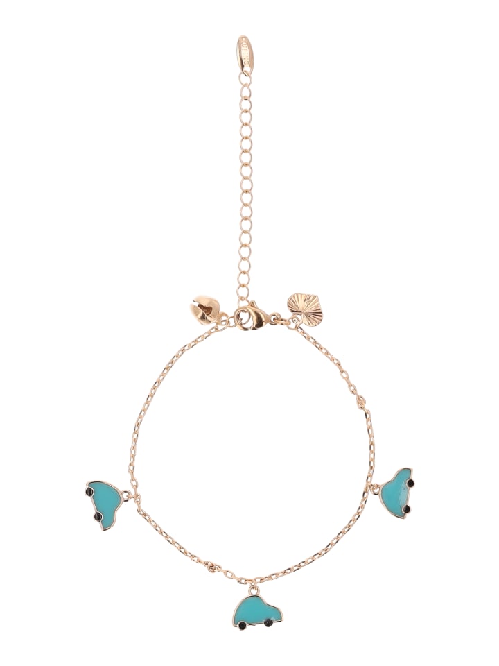 Women Bracelet in Rose Gold Turquoise