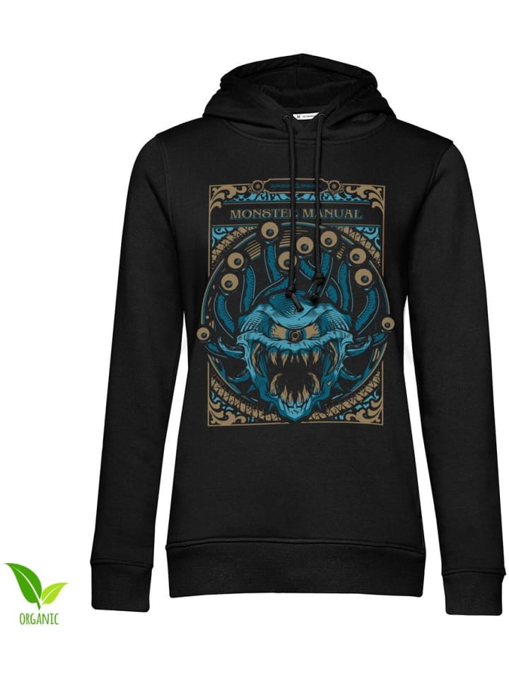 Hoodie "D&D Monsters Manual" in Schwarz