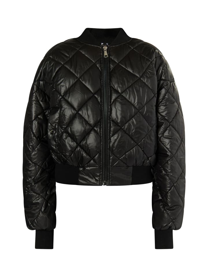 Damen Wattierter Blouson in Schwarz