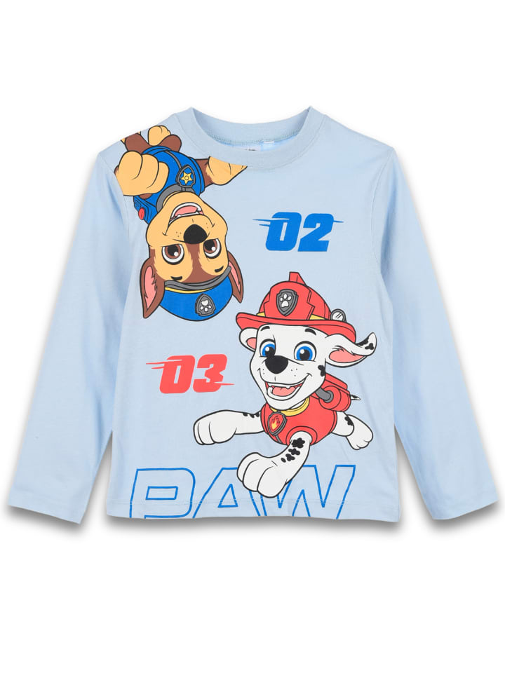 PAW PATROL Pullover Langarmshirt Jungen in blau